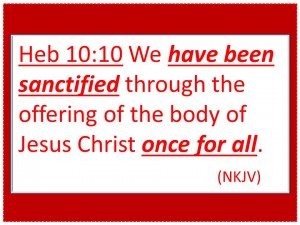 Sanctified Through Christ